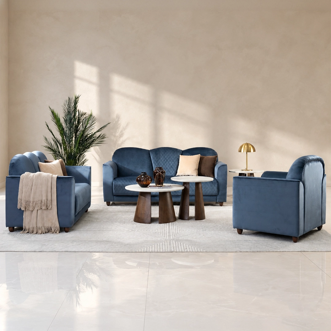 Modern Six-Seater Sofa Set