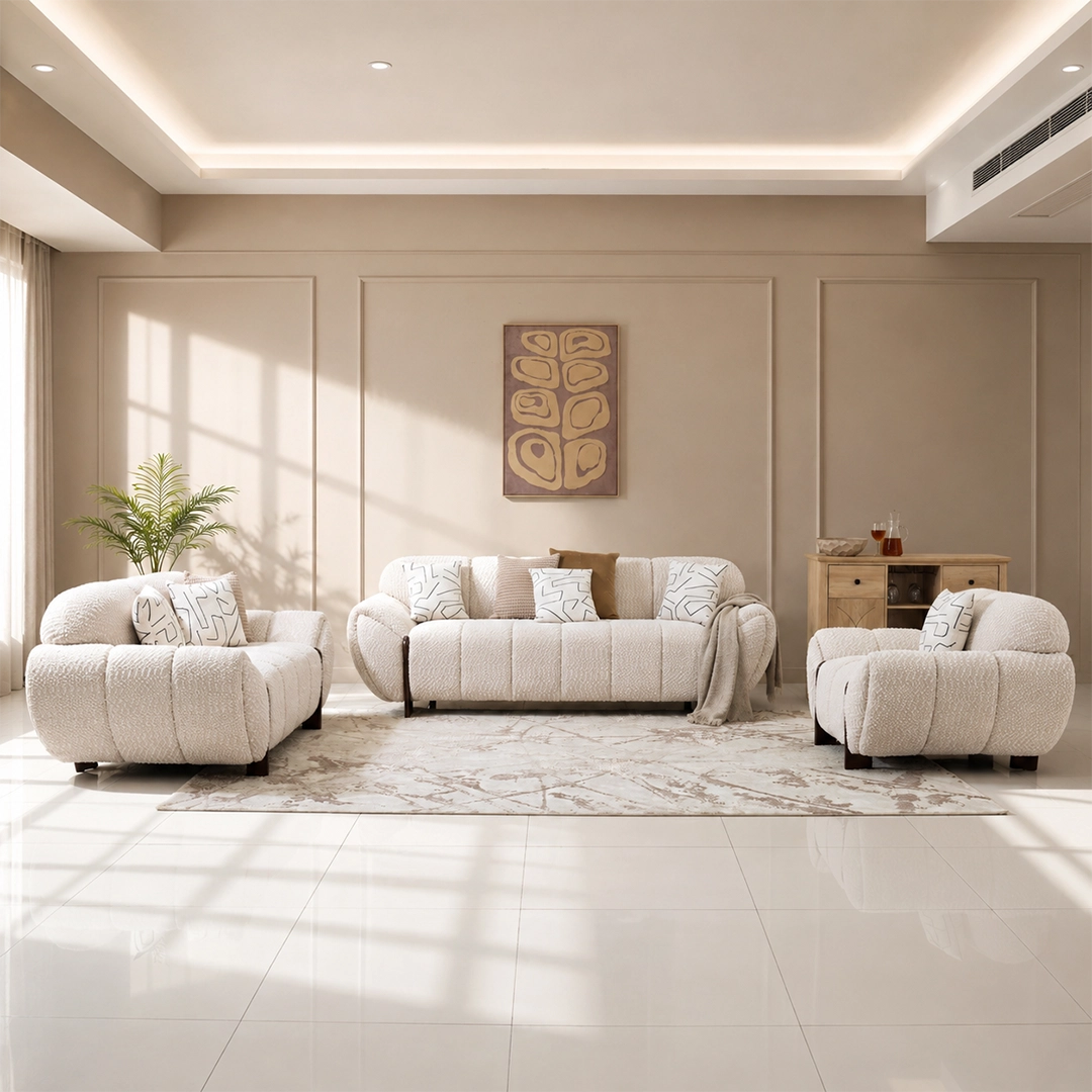 Luxury Six-Seater Sofa Set