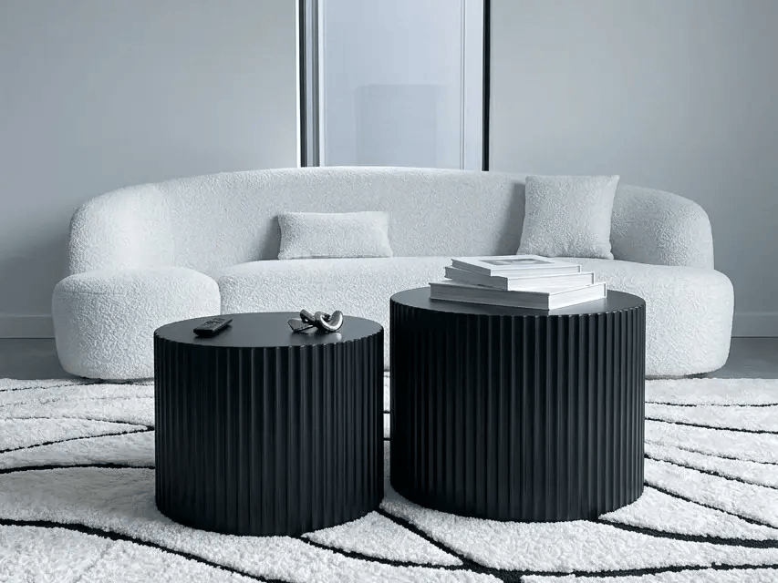 Meridian Fluted Round Coffee Table