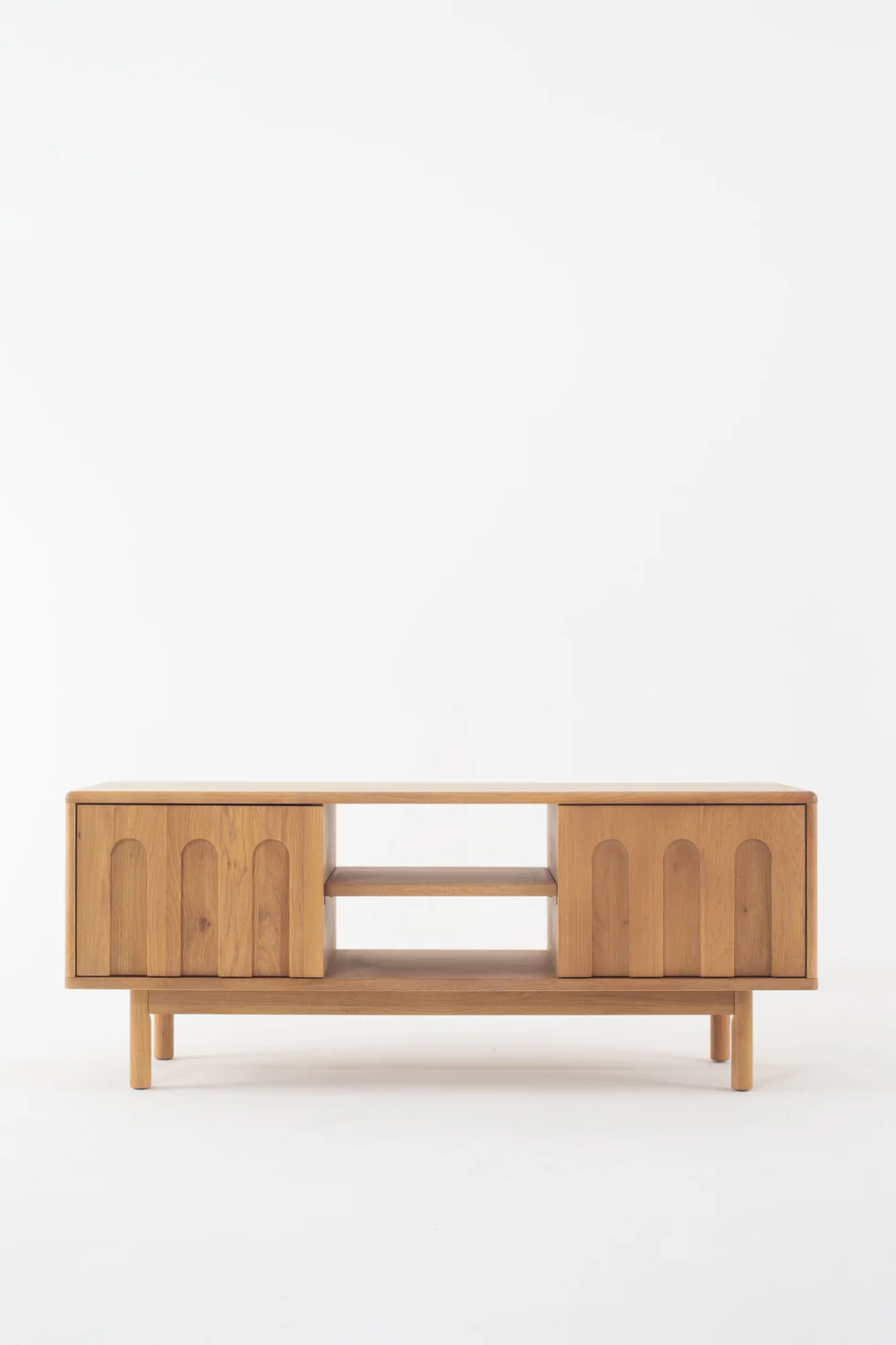 Belmont Oak and Rubberwood TV Unit