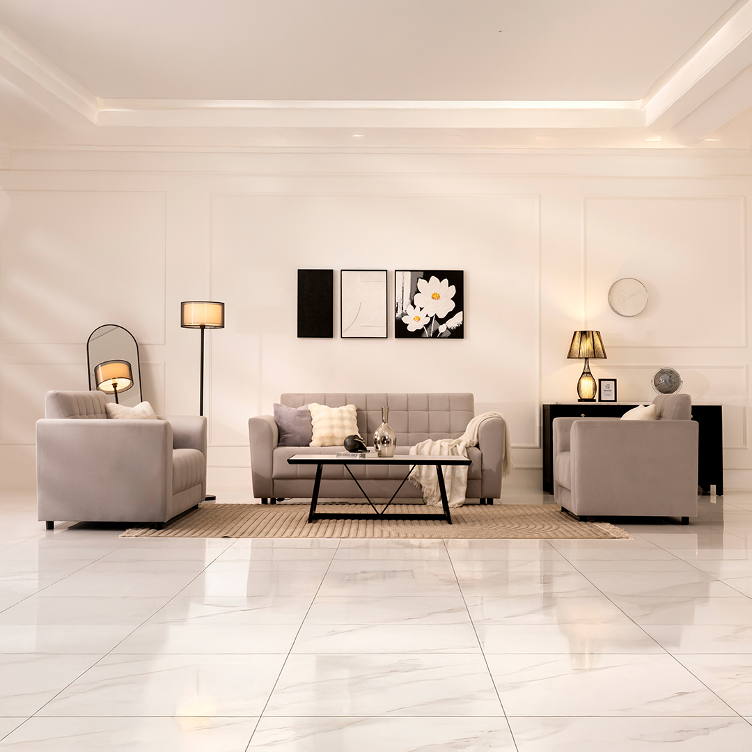 Fabian Modern Six-Seater Sofa Set