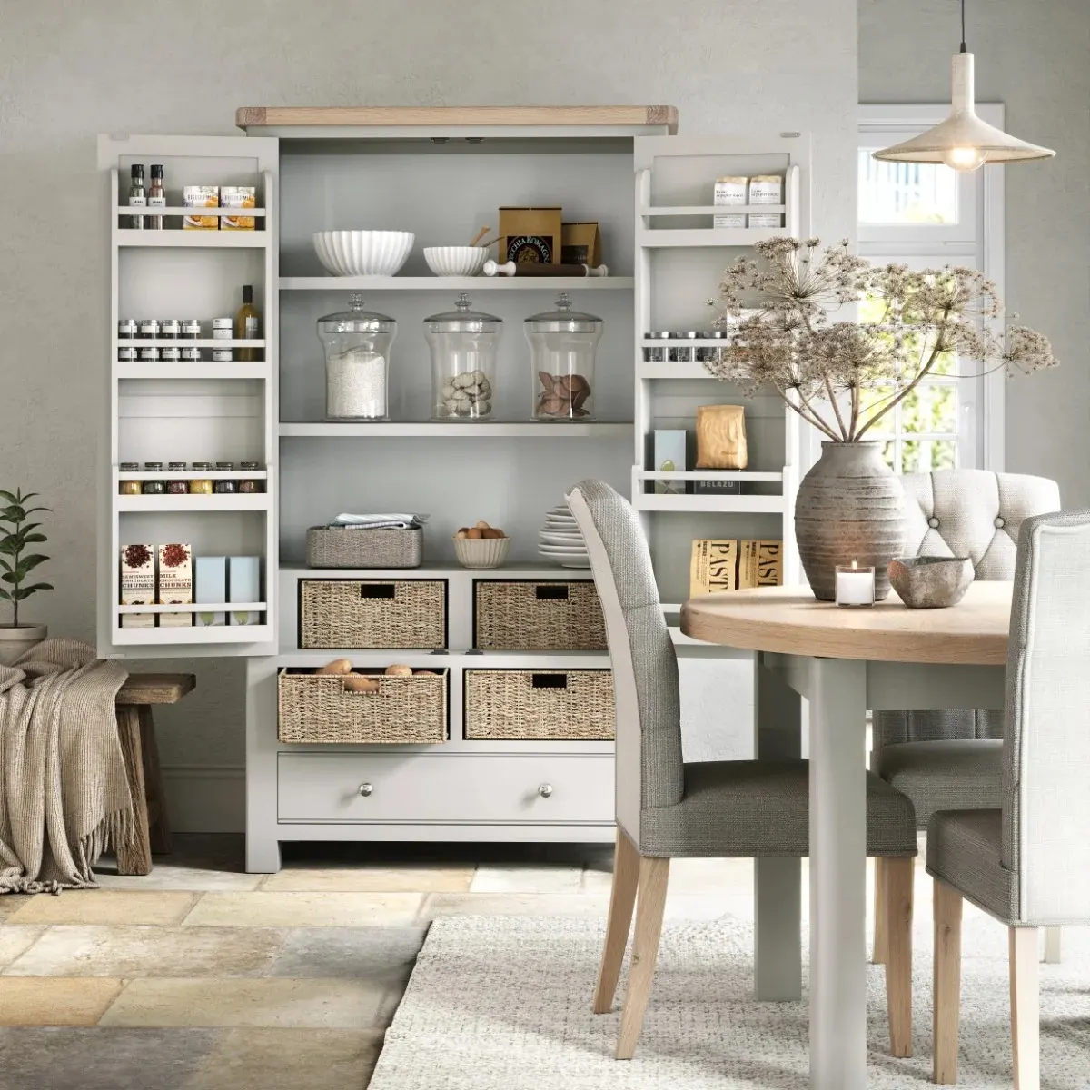 Salcombe Grey Larder Storage Unit