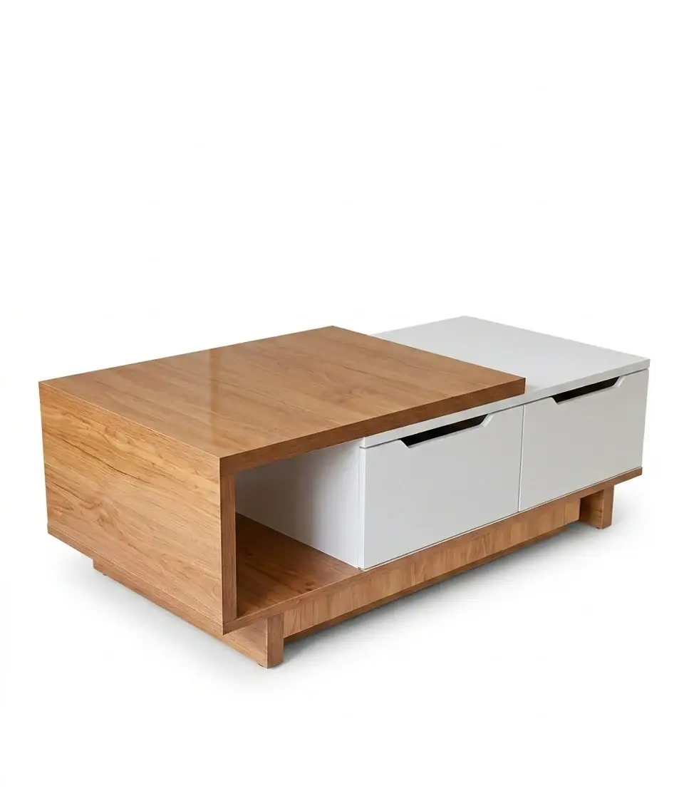 Nordic Two-Tone Storage Coffee Table