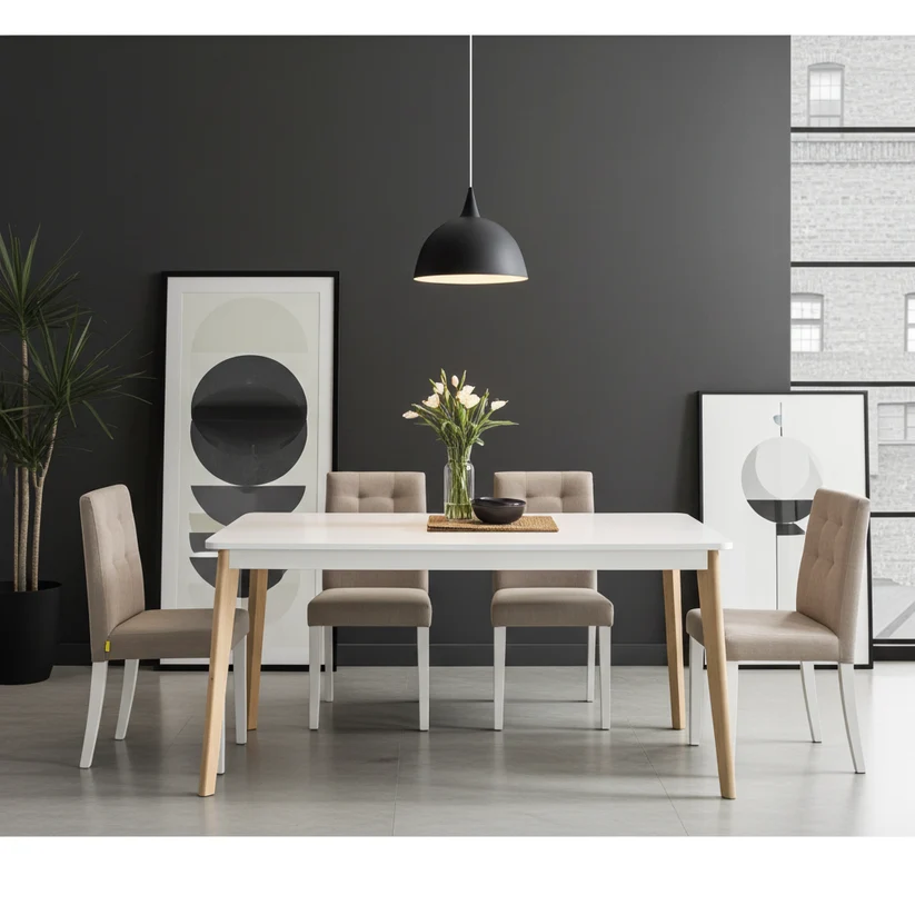 Faro Six-Seater Dining Set with Madrid Chairs