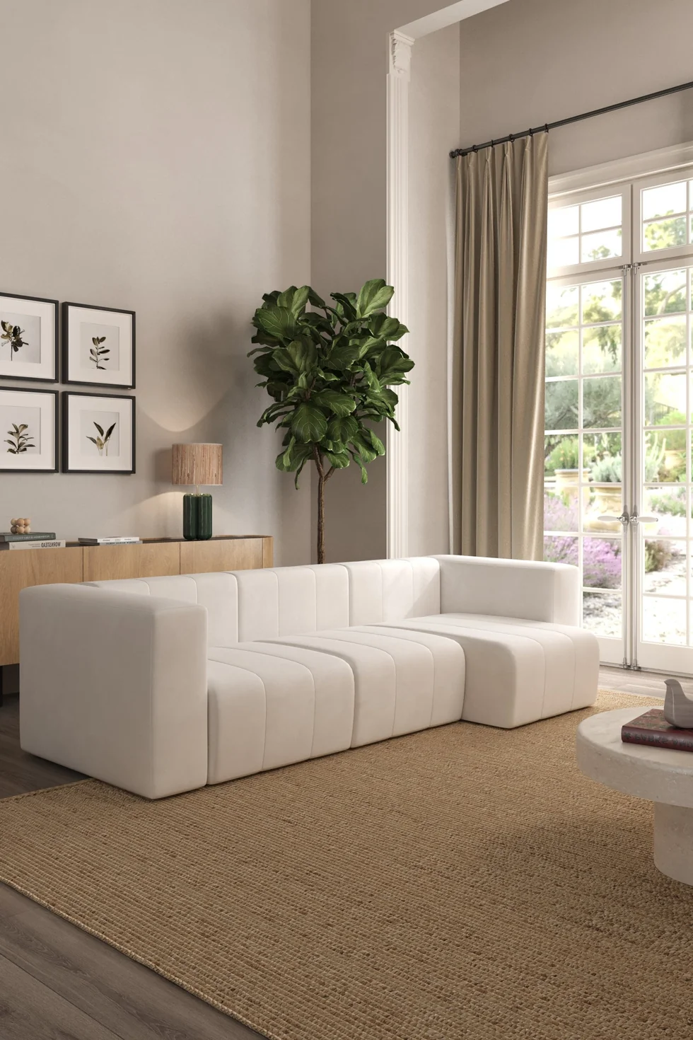 Liorine 3-Seater L-Shape Sofa