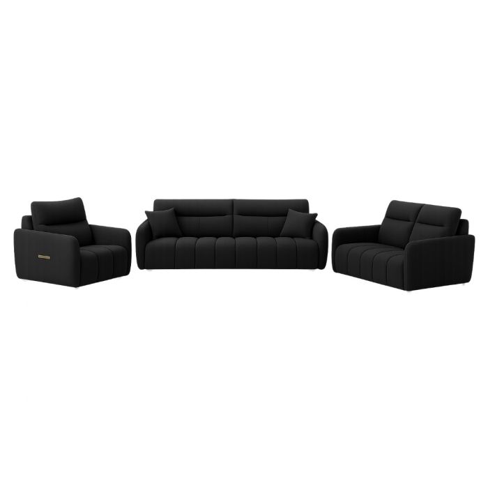 Premium Contemporary Velvet Sofa Set