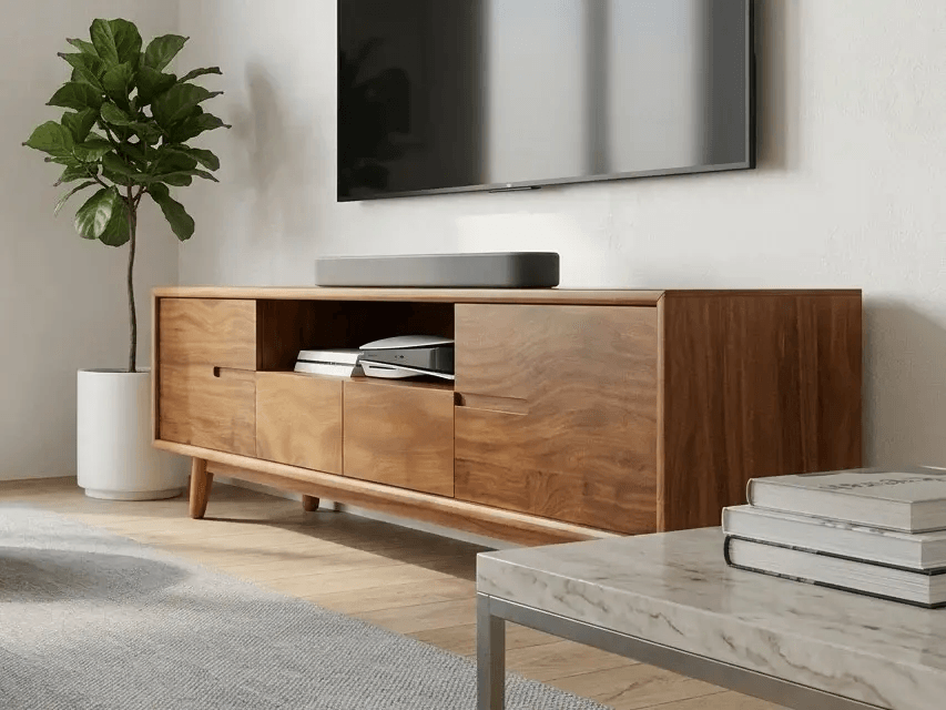 Cedar Mid-Century TV Stand