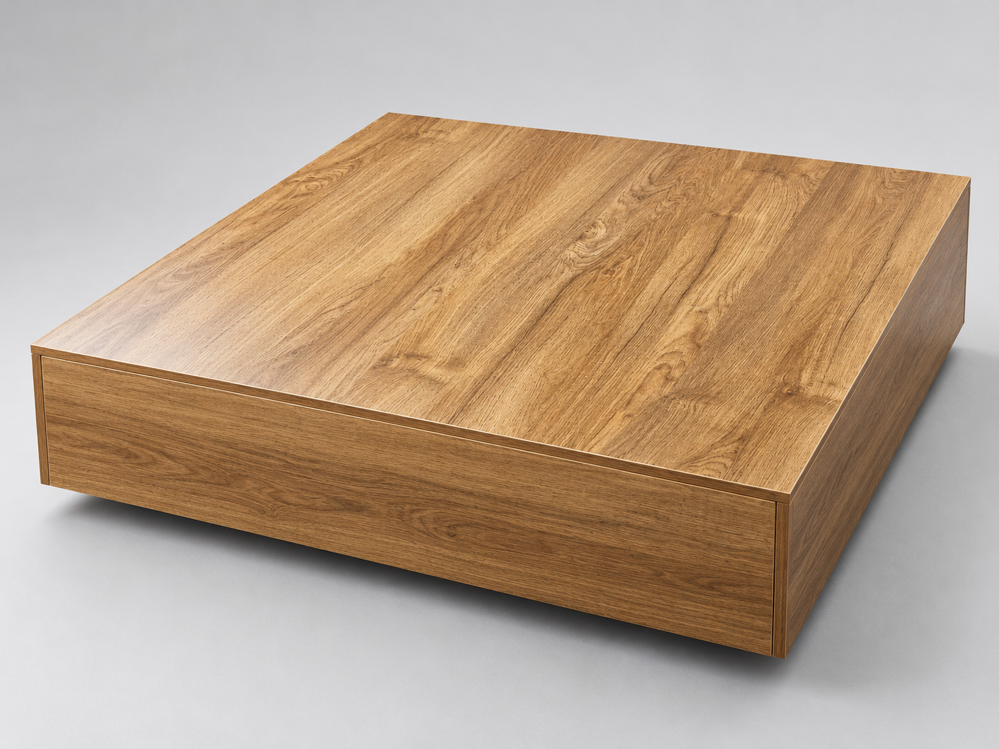 Oak Block Square Coffee Table