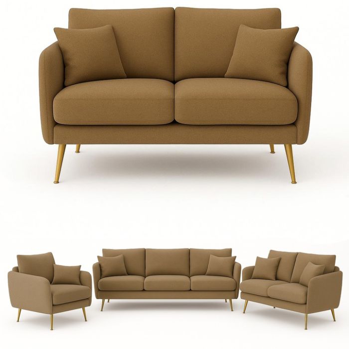 Luxe Contemporary Sofa Ensemble