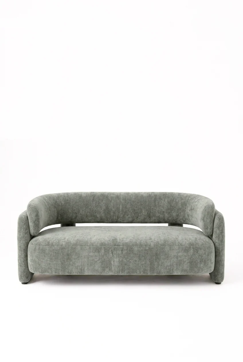 Evalina Pistachio Green 3-Seater Sofa