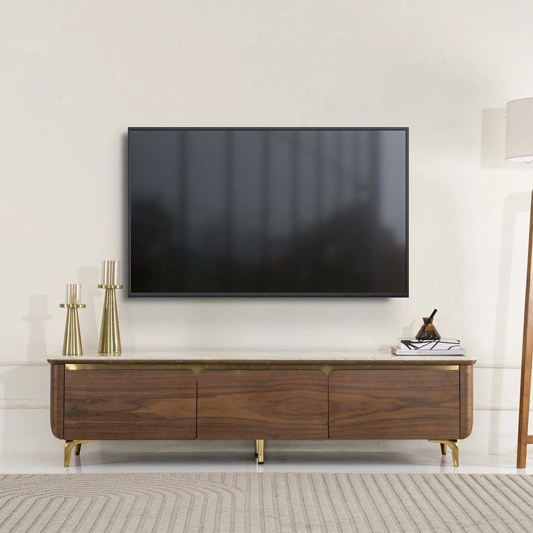 Petals Marble-Top TV Unit