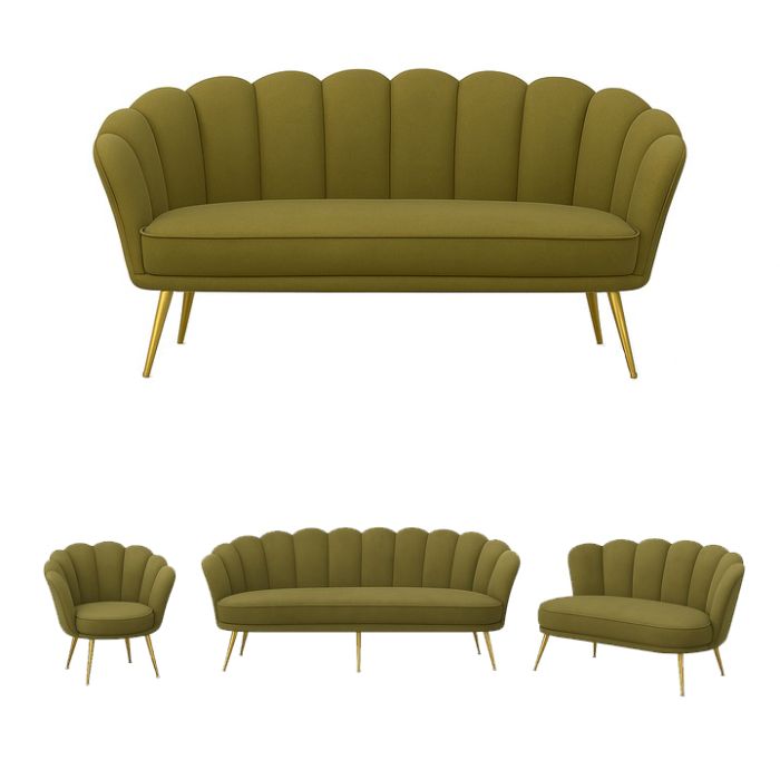 Ember Contemporary Velvet Lounge Set
