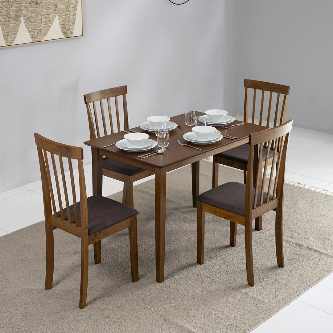 Broadway Antique Oak Four-Seater Dining Set